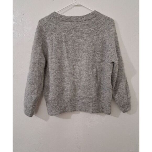 Madewell Womens Small Dolman Sleeve SOFT Alpaca Wool Gray Sweater - Picture 2 of 8